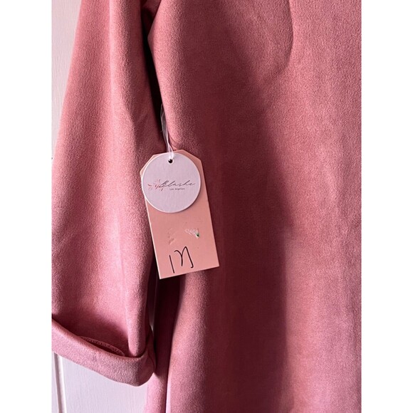 Blashe - Faux Suede Open Blazer in the color Dusty Rose/Pink Size Medium - NWT - Picture 7 of 7